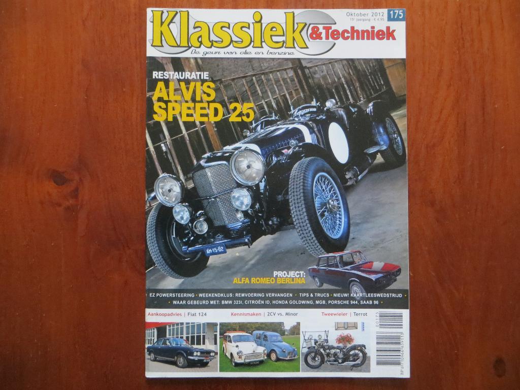 Klassiek & Techniek 175 Alvis Speed 25, Fiat 124, Citroën, Ophalen of Verzenden, Nieuw, Citroën