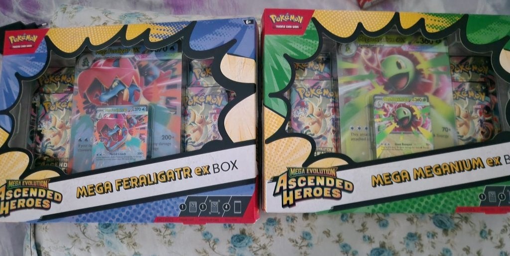 Ascended Heroes: Mega Feraligatr ex Box, Hobby en Vrije tijd, Verzamelkaartspellen | Pokémon, Ophalen