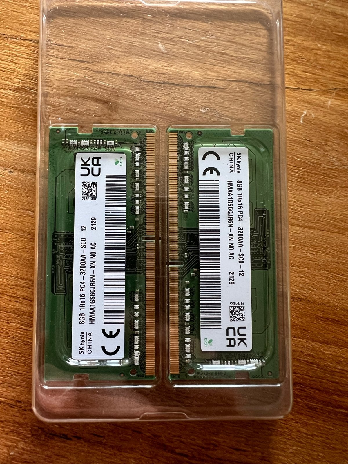 SK Hynix 16GB (2x8) DDR4 RAM PC4-3200AA SODIMM, DDR4, Ophalen of Verzenden, Zo goed als nieuw, Laptop
