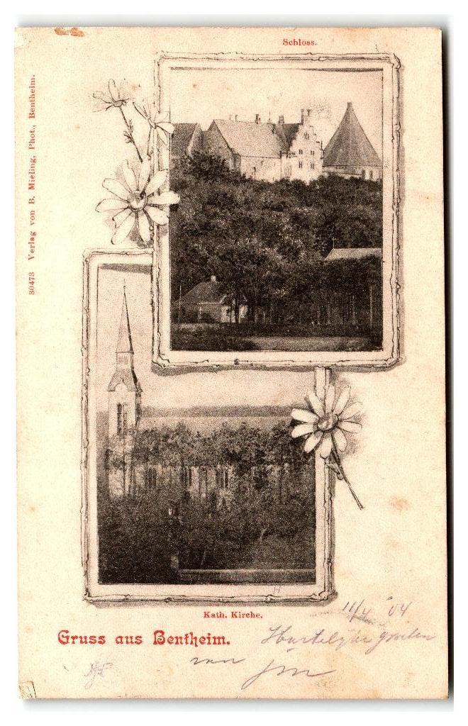 Bentheim, Gruss aus Bentheim, Verzenden, Voor 1920, Gelopen, Duitsland