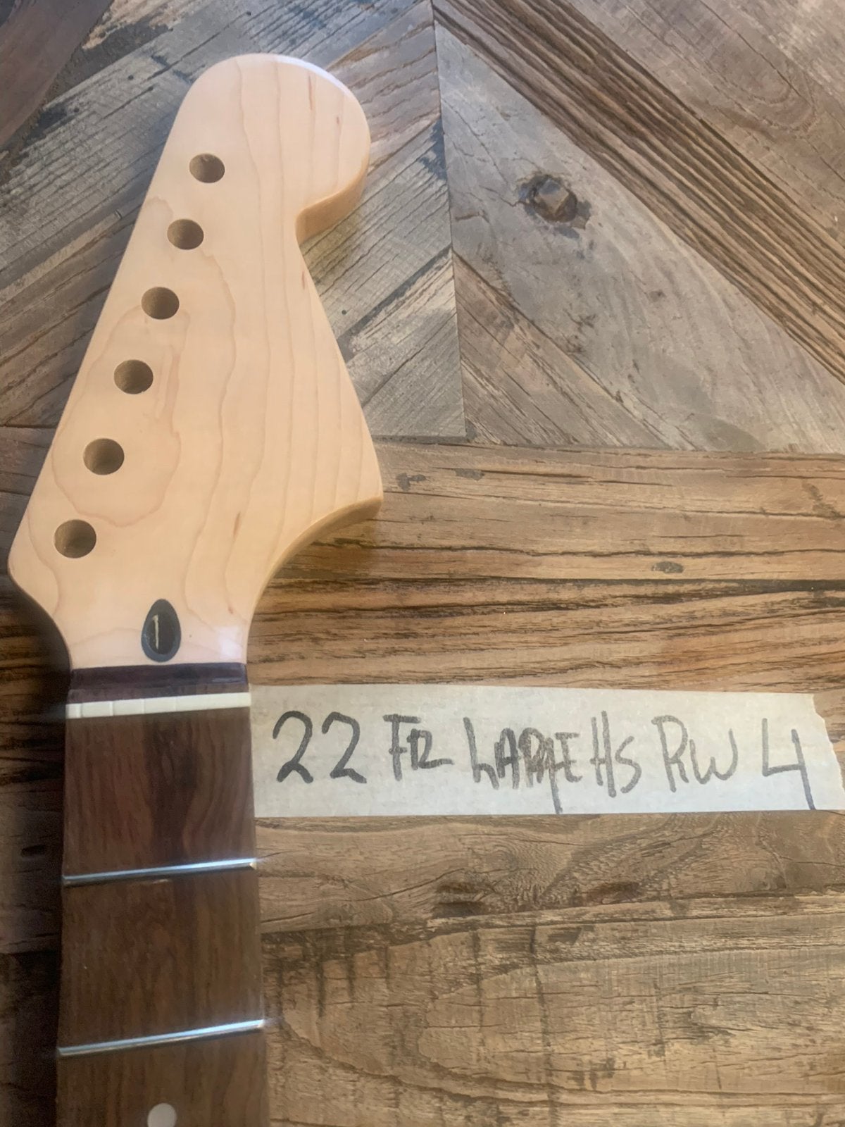 Stratocaster hals” Cbs headstock Rosewood 22 fr” Large4 Rw, Verzenden, Geen, Geen, Jpsg