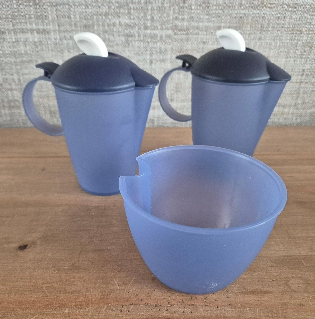 Tupperware Onderdelen voor roomstelletje 4672 en 4677, Blauw, 300 ml, Overige typen, Ophalen of Verzenden