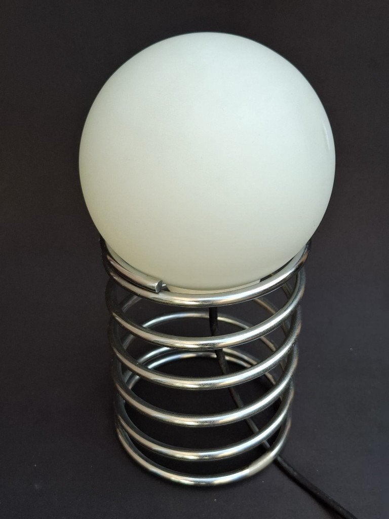 tafellamp Ingo Maurer Space Age jaren 70, 26 cm, Wit, Ophalen of Verzenden, Sfeerlamp