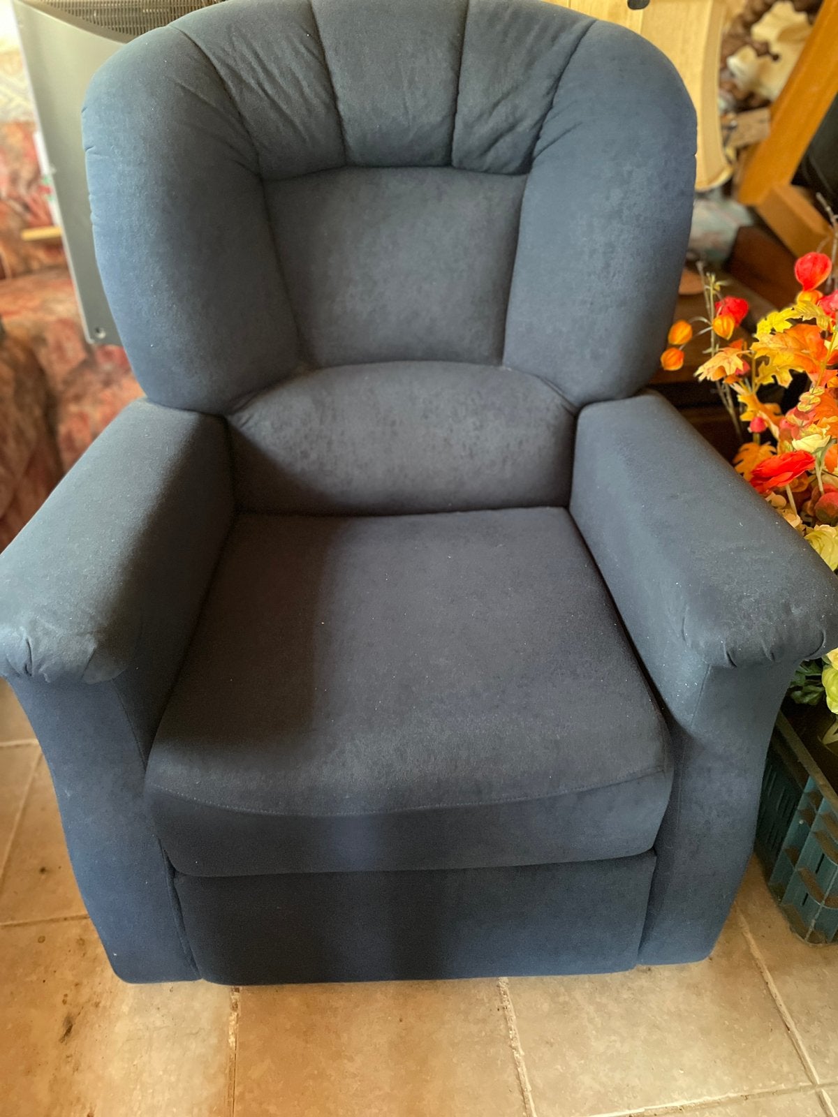GLOEDNIEUWE !! GROTE RELAXSTOEL / FAUTEUIL, Ophalen, Gebruikt, Minder dan 75 cm, 50 tot 75 cm