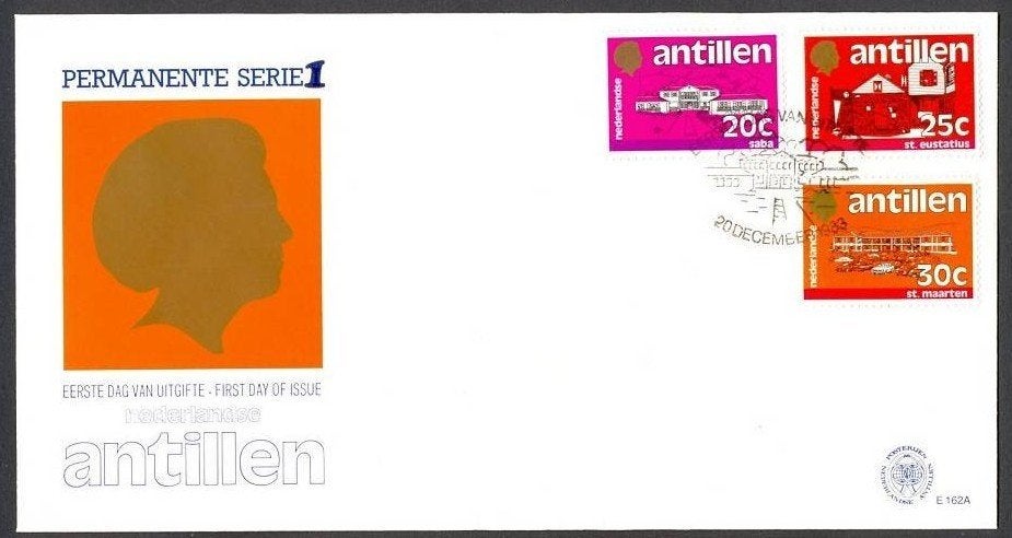 Nederlandse Antillen 1983 - FDC E162a - Standaardserie, Ophalen of Verzenden