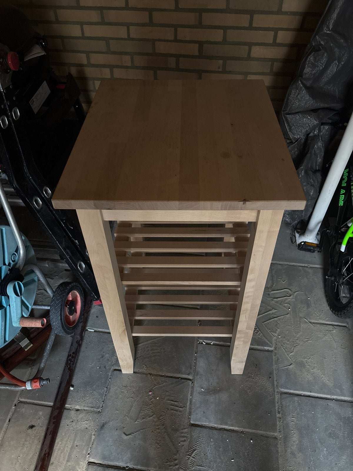 IKEA Verrijdbare Bijzettafel - Houten Serveerwagen, Ophalen, Minder dan 55 cm, Gebruikt, 60 cm of meer