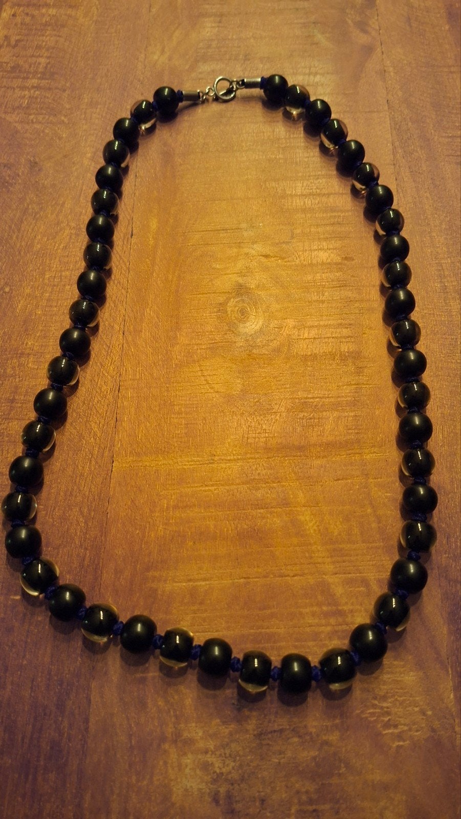 Zsiska ketting - zwart, Ophalen of Verzenden, Zo goed als nieuw, Zwart, Overige materialen