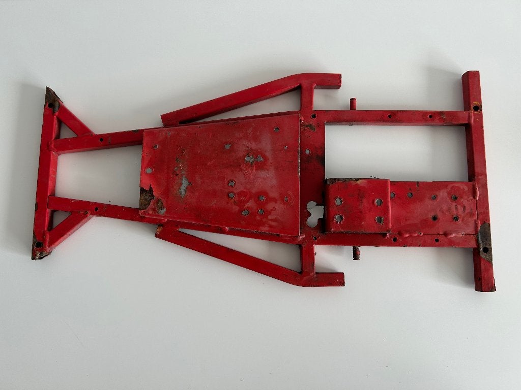 Vintage stockcar chassis 1/8 nitro rc auto, Verzenden, Gebruikt, Nitro, Auto onroad