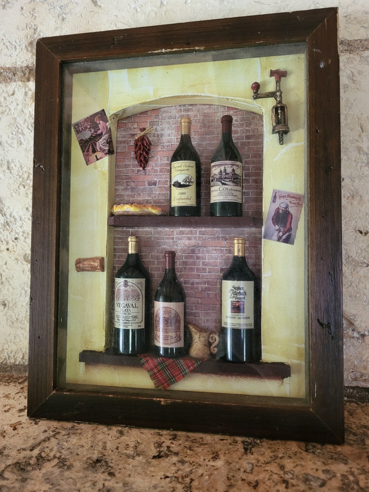 frans brocante  / vintage vitrinekastje/ allegonda, Ophalen of Verzenden