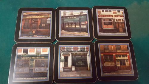 pimpernel onderzetters set, londen pups, Ophalen of Verzenden, 'T Olde Gre-j, Info@toldegrej.nl, Endepoelstraat 20f Didam