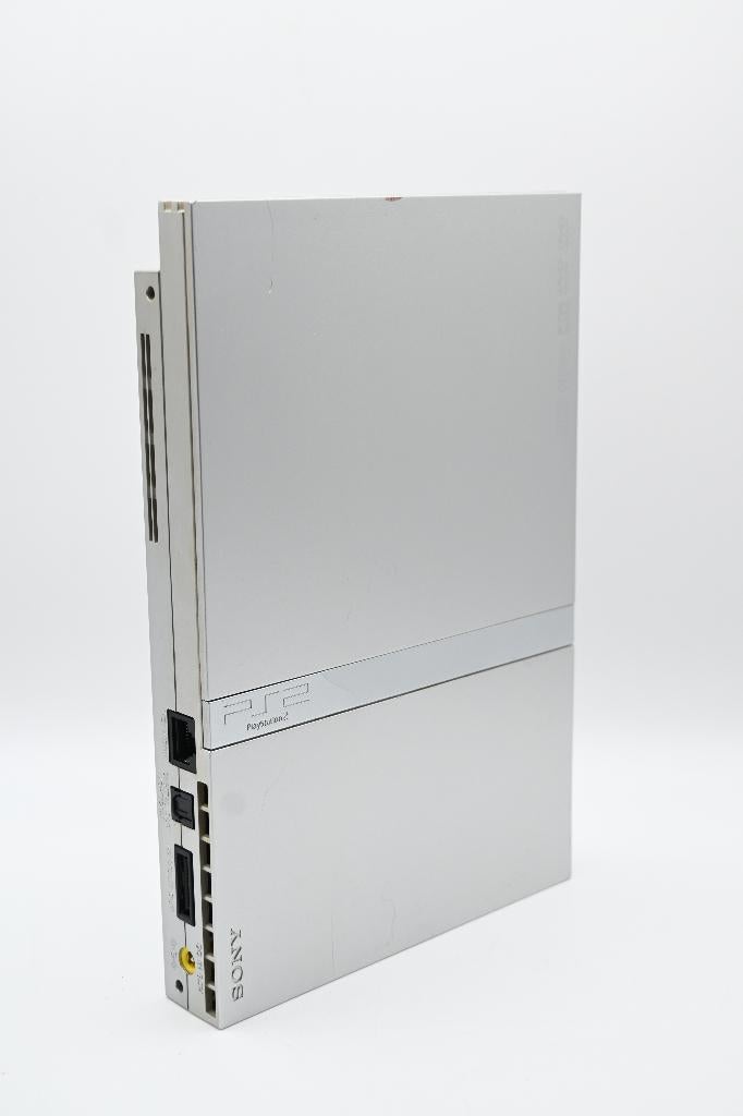 Playstation 2 Slim Zilver + 1 Controller, Spelcomputers en Games, Spelcomputers | Sony PlayStation 2, Gebruikt, Ophalen of Verzenden