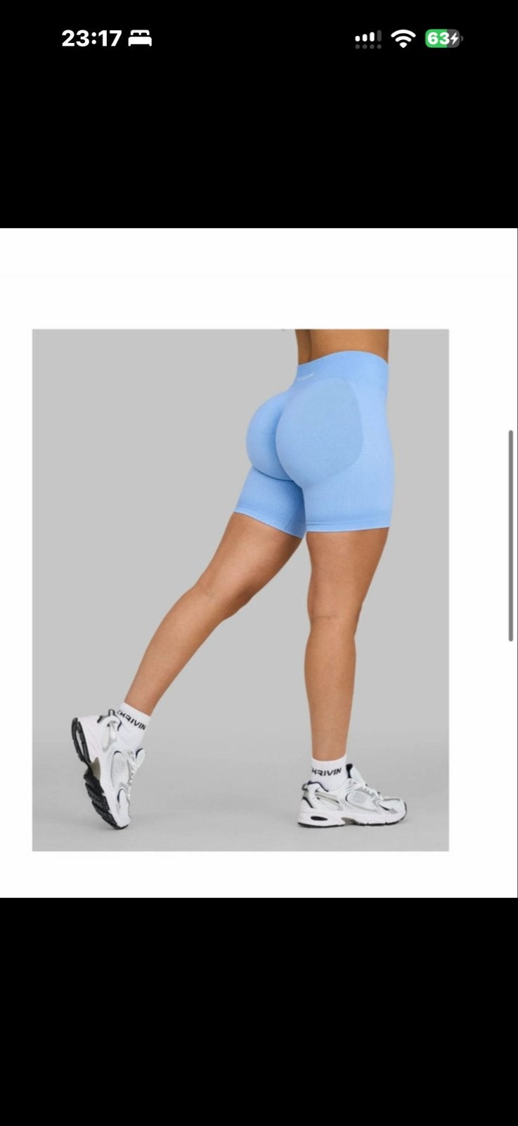 Thrivin Elevate Sculpting Mid Waist Scrunch Shorts, Legging, Blauw, Nieuw, Overige maten