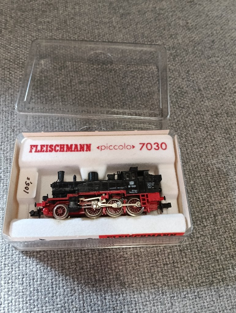 Fleischmann 7030 N Stoomlocomotief BR 91 van de DB, Gebruikt, Fleischmann, Ophalen of Verzenden, Gelijkstroom