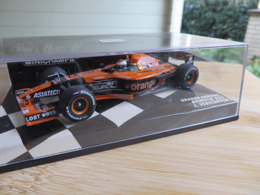 Minichamps 1:43 Jos Verstappen Orange Arrows Asiatech A22, Ophalen of Verzenden, Nieuw, Auto, MiniChamps