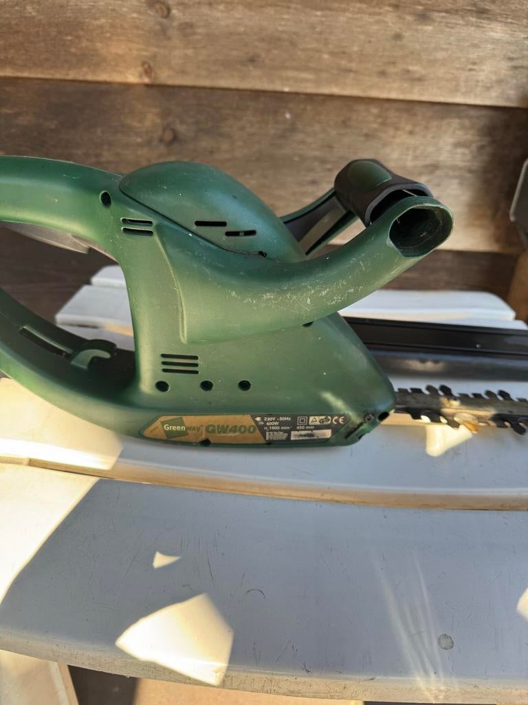 Greenway GW400 elektrische heggenschaar, Ophalen, Gebruikt, Elektrisch