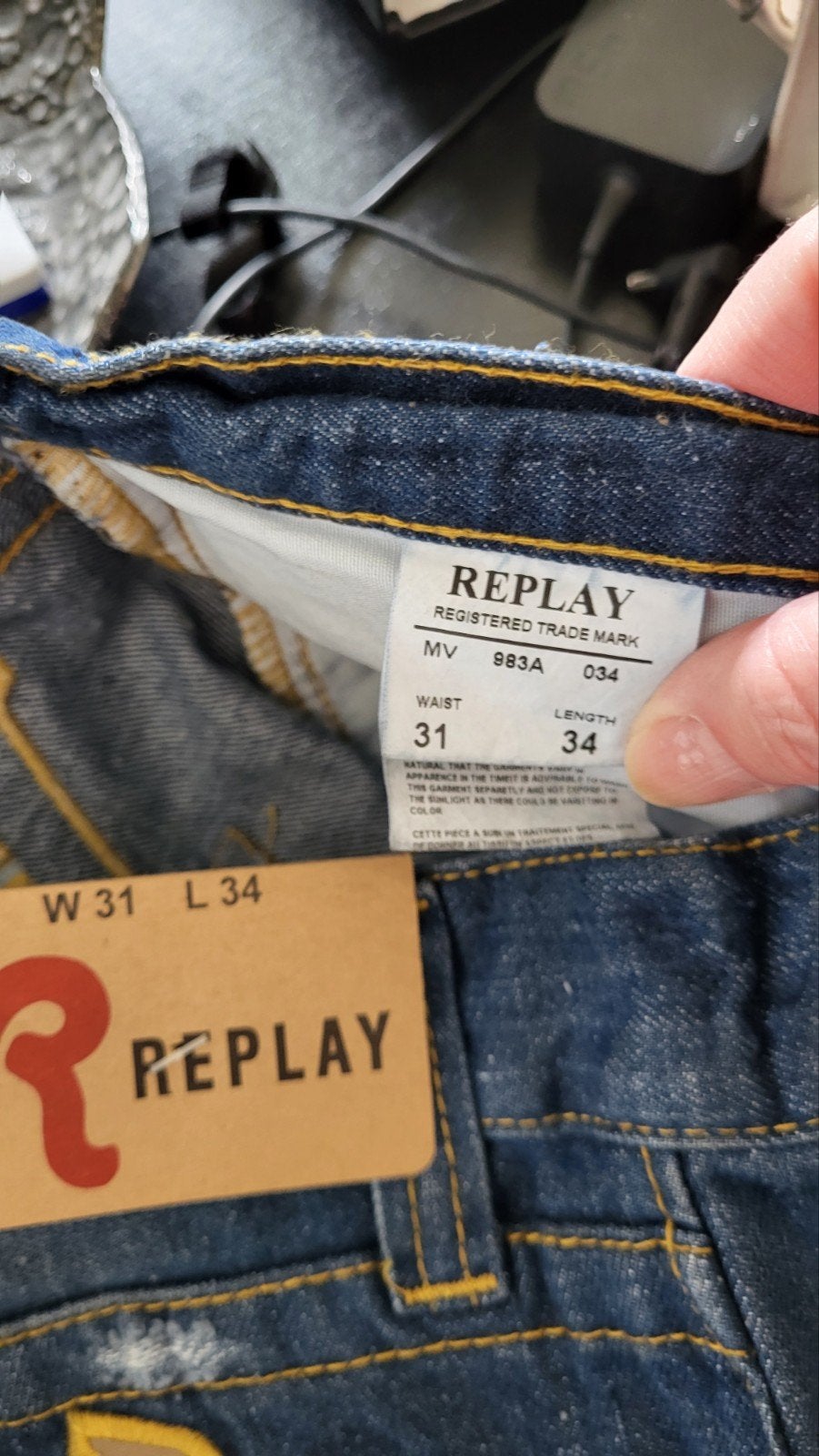Replay Jeans W31 L34 - Nieuw met labels, Ophalen of Verzenden, Nieuw, Blauw, Replay