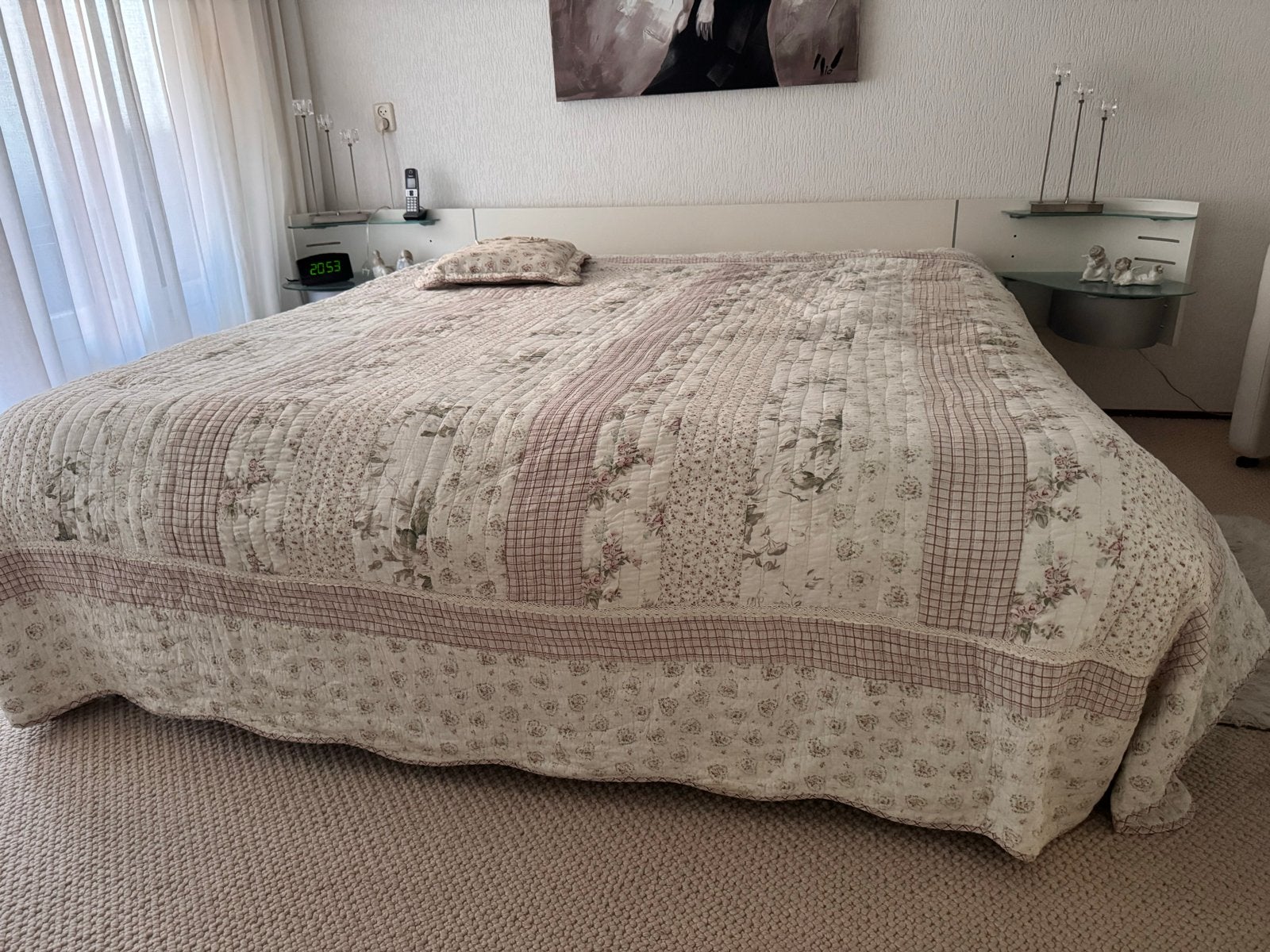 Auping Next wit 180 x 200 cm electrisch verstelbaar, Huis en Inrichting, Slaapkamer | Bedden, Ophalen, Verstelbaar, Wit, Tweepersoons