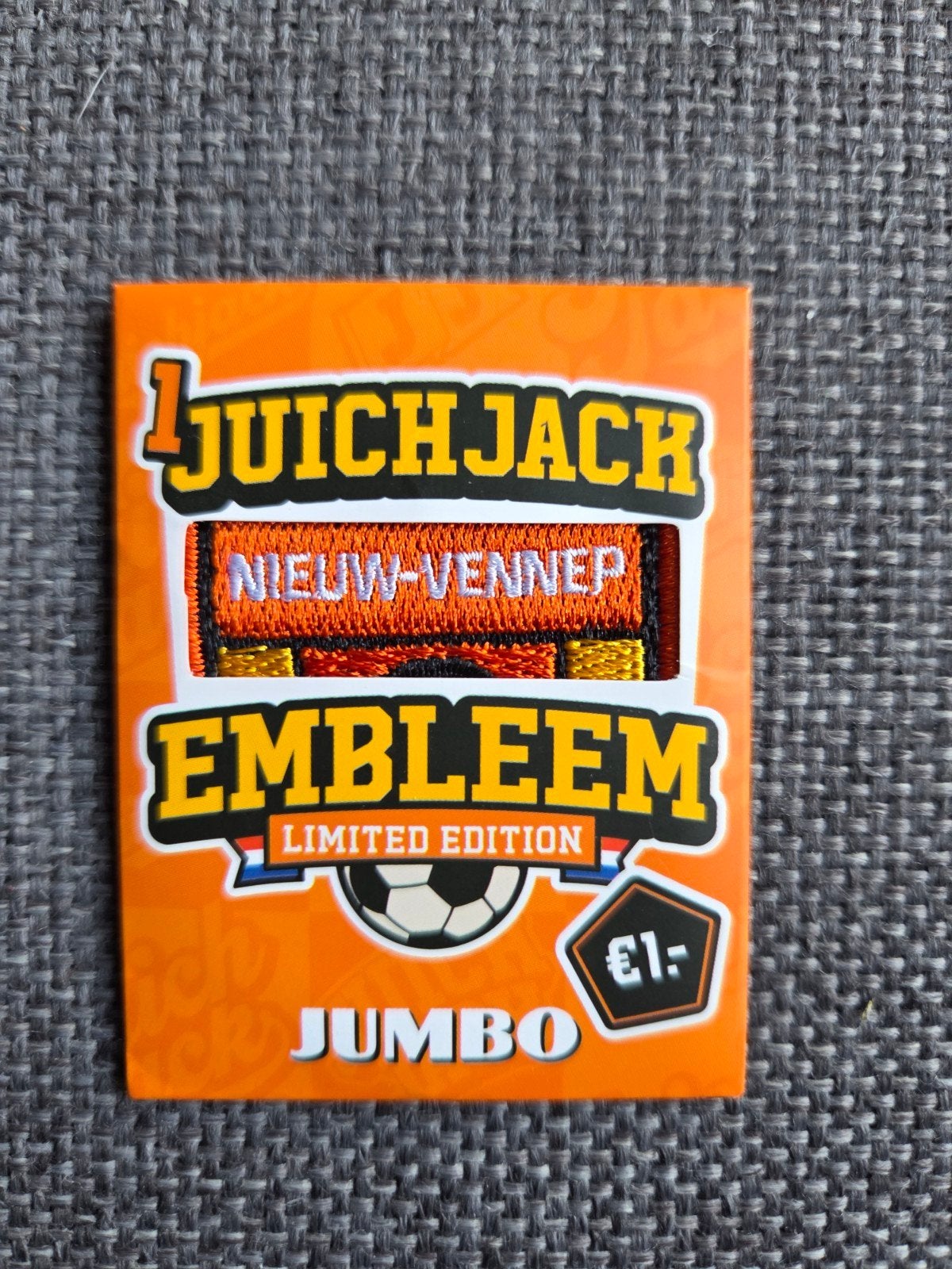 Jumbo Juichjack Embleem Nieuw-Vennep Limited Edition, Jumbo, Ophalen of Verzenden