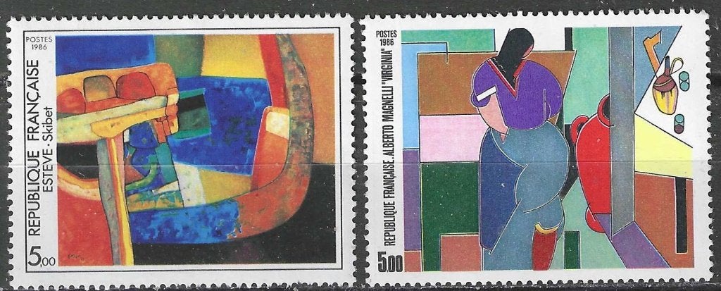 Frankrijk 1986 - Yvert 2413-2414 - Kunstwerken (PF), Verzenden, Postfris