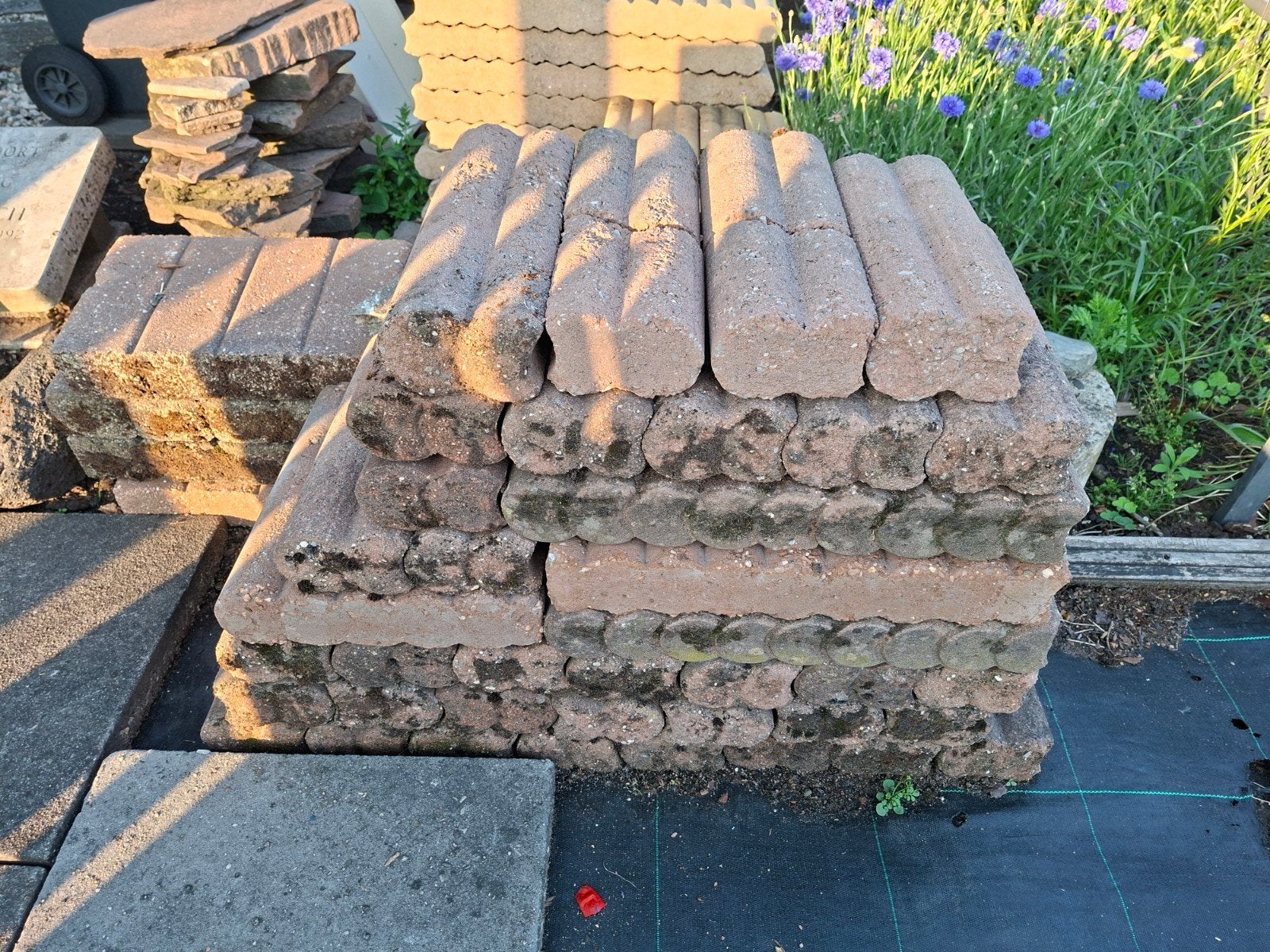 Palissaden, borderranden, Tuin en Terras, Bielzen en Borders, Ophalen, Gebruikt, Minder dan 100 cm, Minder dan 25 cm