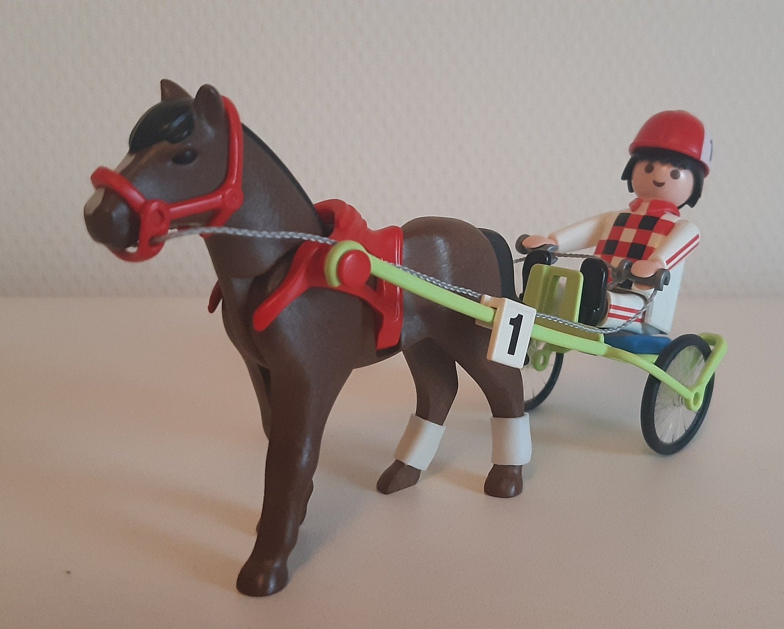 Playmobil 4192. Jocky met wedstrijdpaard. (Set 410), Ophalen of Verzenden, Zo goed als nieuw, Complete set