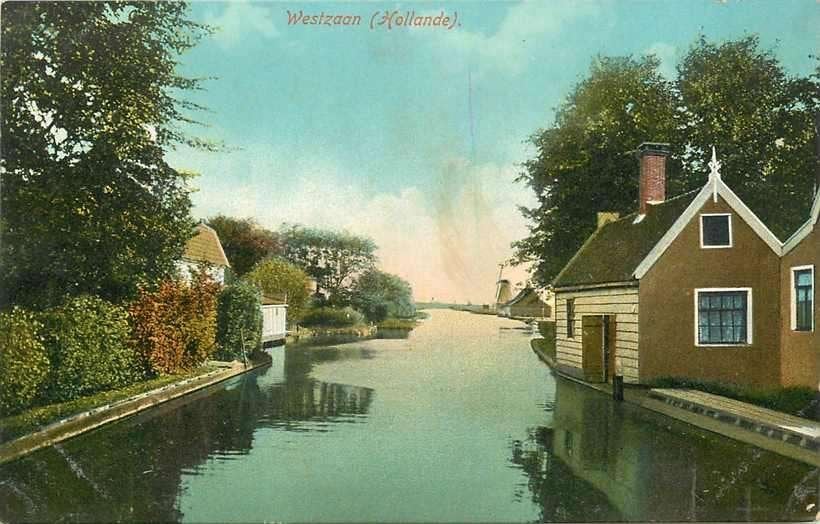 377-392-023 Westzaan, Verzenden, Voor 1920, Noord-Holland