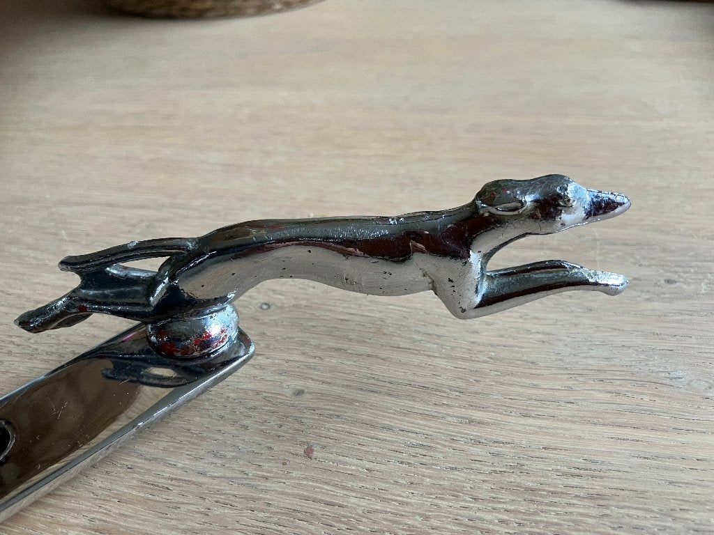 Flathead Panhead Knucklehead Fender Ornament GREYHOUND, Verzenden, Gebruikt