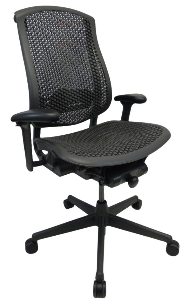 Herman Miller Celle Bureaustoel Antraciet - Ergonomisch, Ophalen, Zwart, Zo goed als nieuw, Bureaustoel