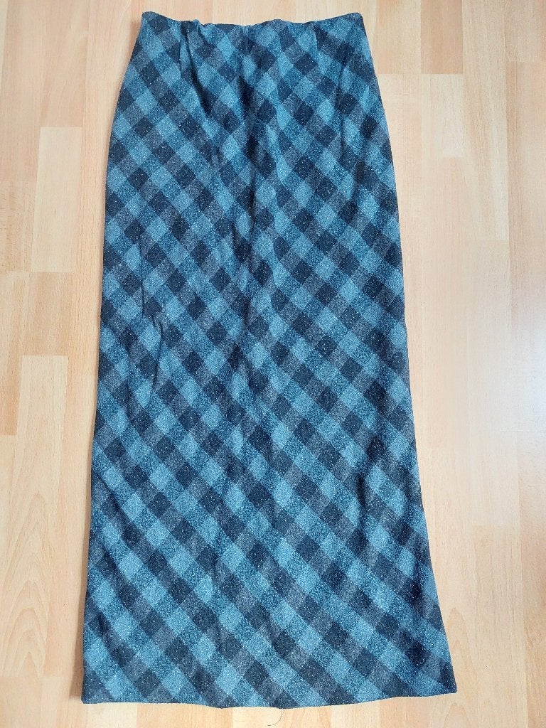 Lange wollen rok *Falino*, Blauw, Maat 42/44 (L), Ophalen of Verzenden, Zo goed als nieuw