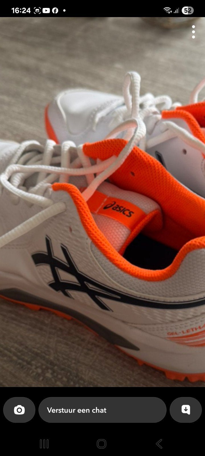 Hockey  schoenen, Ophalen of Verzenden, Zo goed als nieuw, Asics, Wit