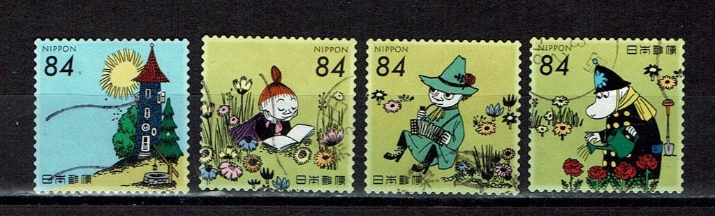 postzegels Japan Moomins  (2021), Ophalen of Verzenden, Gestempeld, Oost-Azië