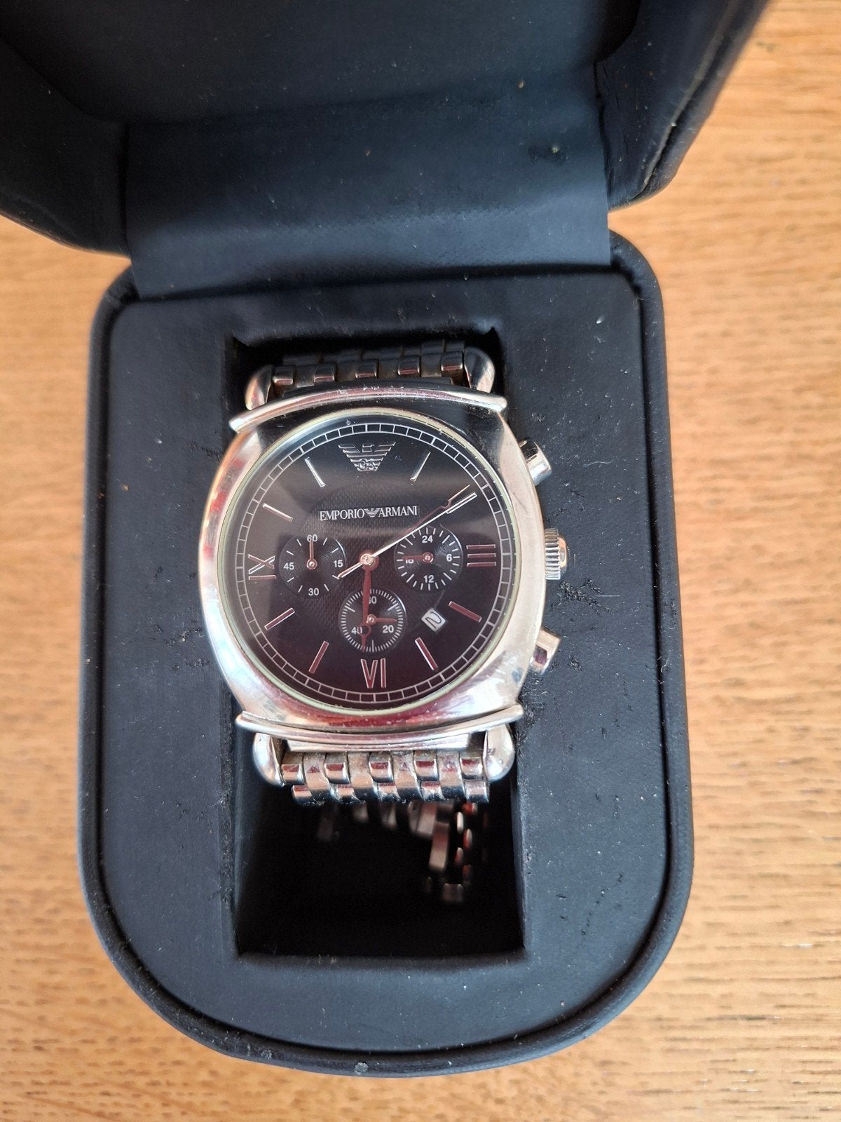 Horloge ARMANI, Ophalen of Verzenden, Staal, Overige merken