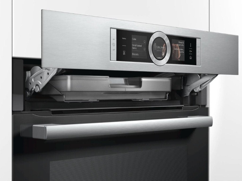 Bosch CSG636BS3 (stoom)oven // compact // 45cm, Ophalen, 45 tot 50 cm, Gebruikt, 60 cm of meer