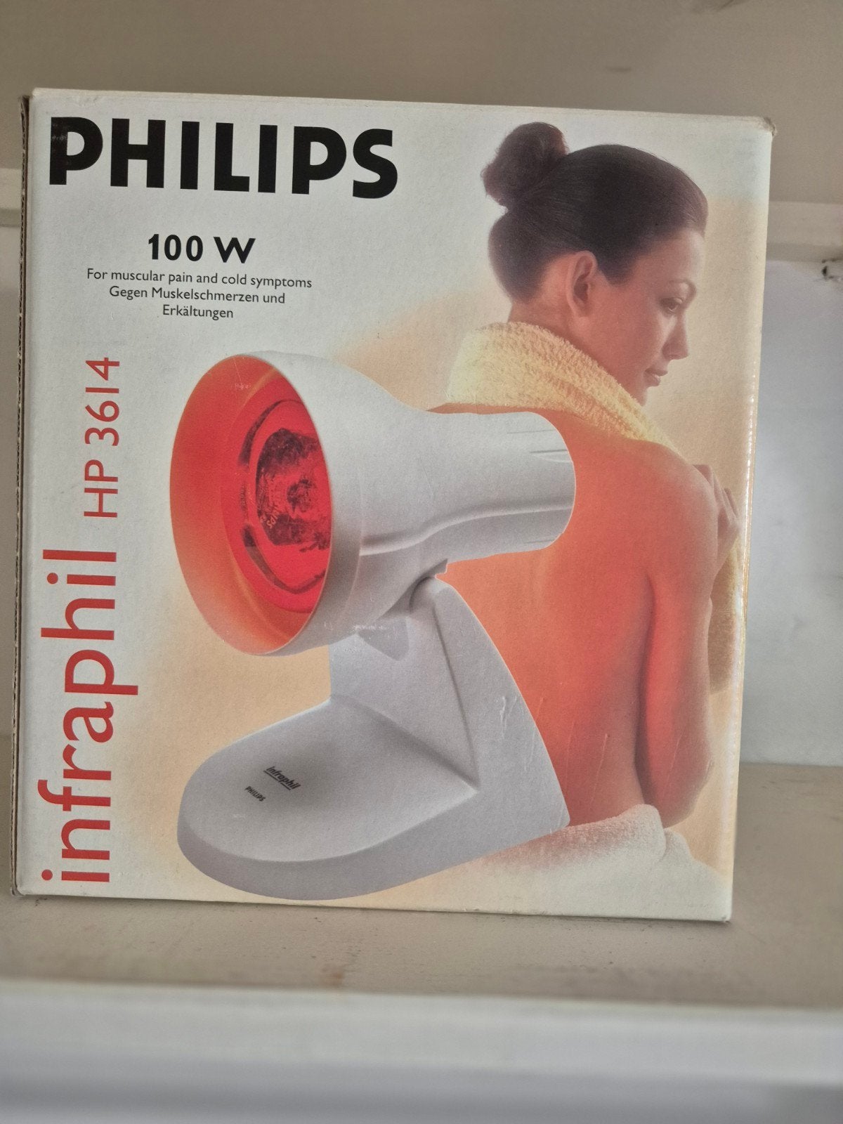 Philips Infraphil HP 3614 Infraroodlamp 100W, Ophalen of Verzenden, Gebruikt, Overige typen
