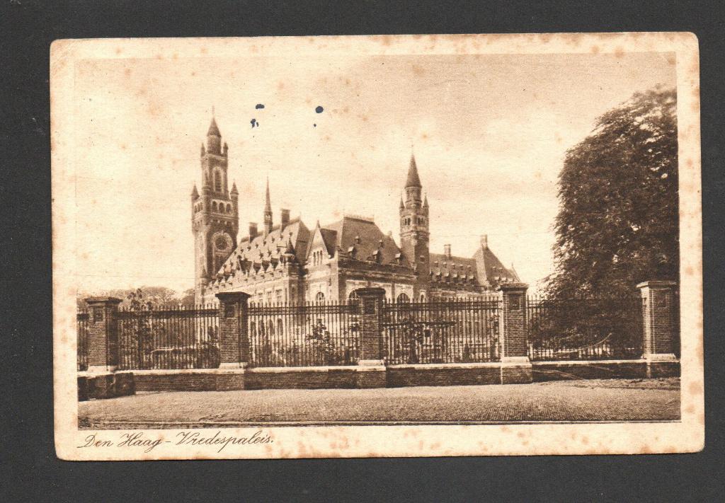 Den Haag, 1930. Vredespaleis., Verzamelen, Ophalen of Verzenden, 1920 tot 1940, Gelopen, Zuid-Holland