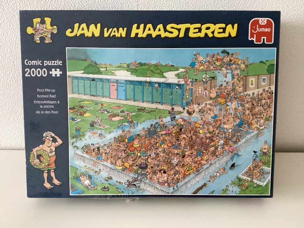 Jan van Haasteren bomvol bad 2000 stukjes NIEUW, Ophalen, Meer dan 1500 stukjes, Nieuw, Legpuzzel