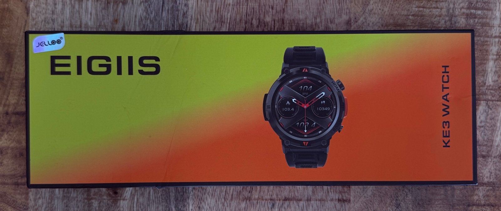 Nieuwe EIGIIS KE3 Sports Smartwatch – NIEUW!!, Hartslag, Zwart, Nieuw, Ophalen of Verzenden