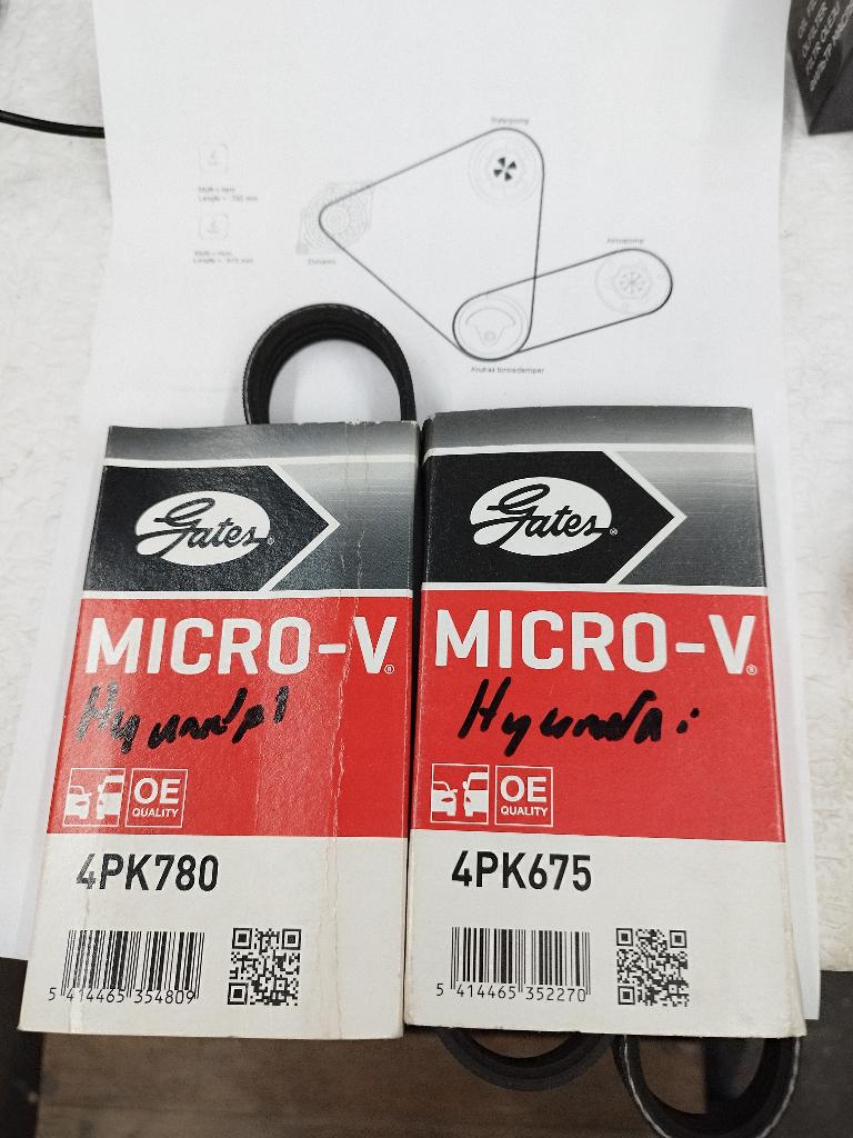 GATES Micro-V 4PK780 Multiriem, Auto diversen, Onderhoudsmiddelen, Ophalen of Verzenden