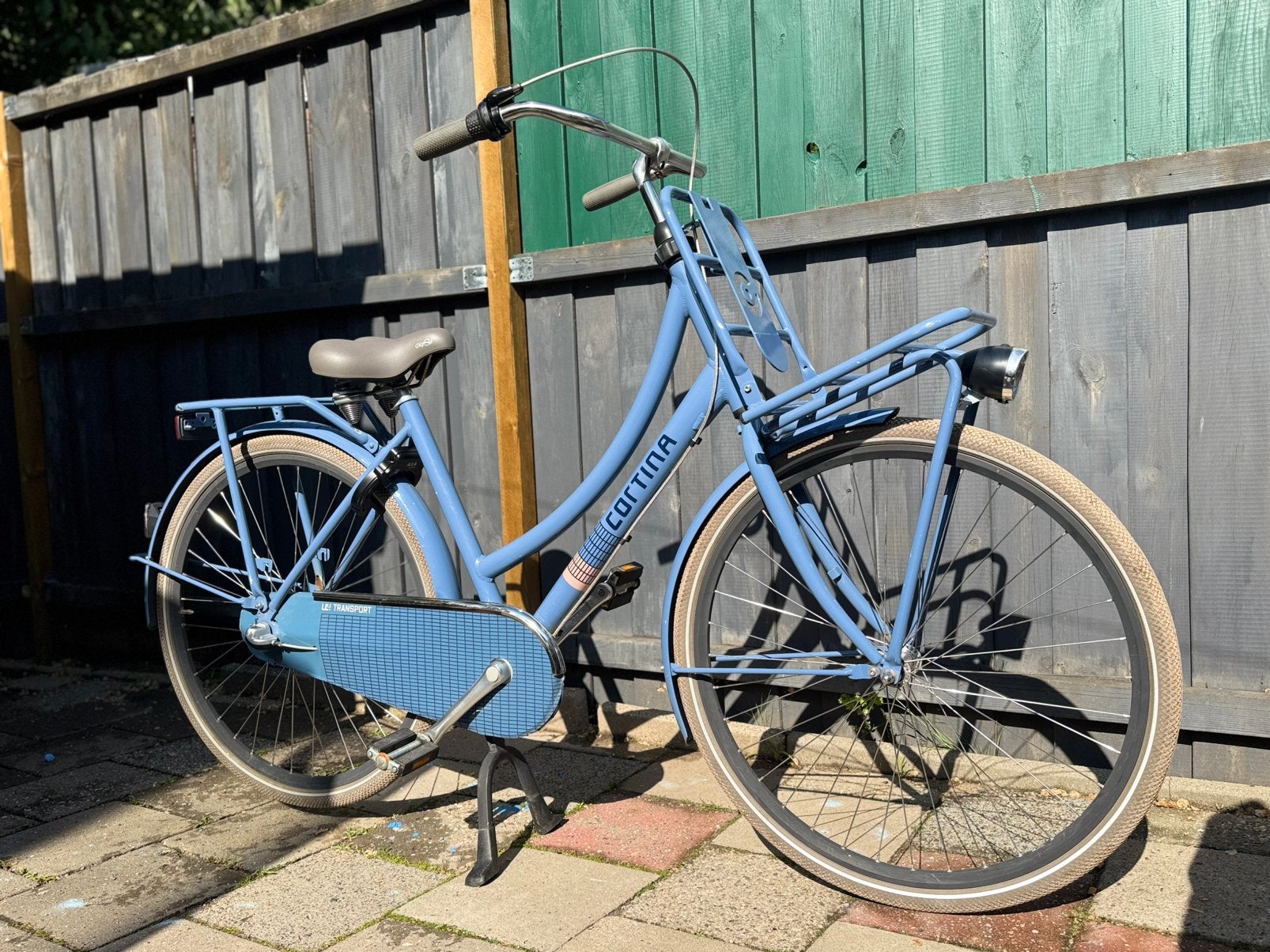 Cortina transport damesfiets 28 inch, Terugtraprem, Gebruikt, Versnellingen, 50 tot 53 cm
