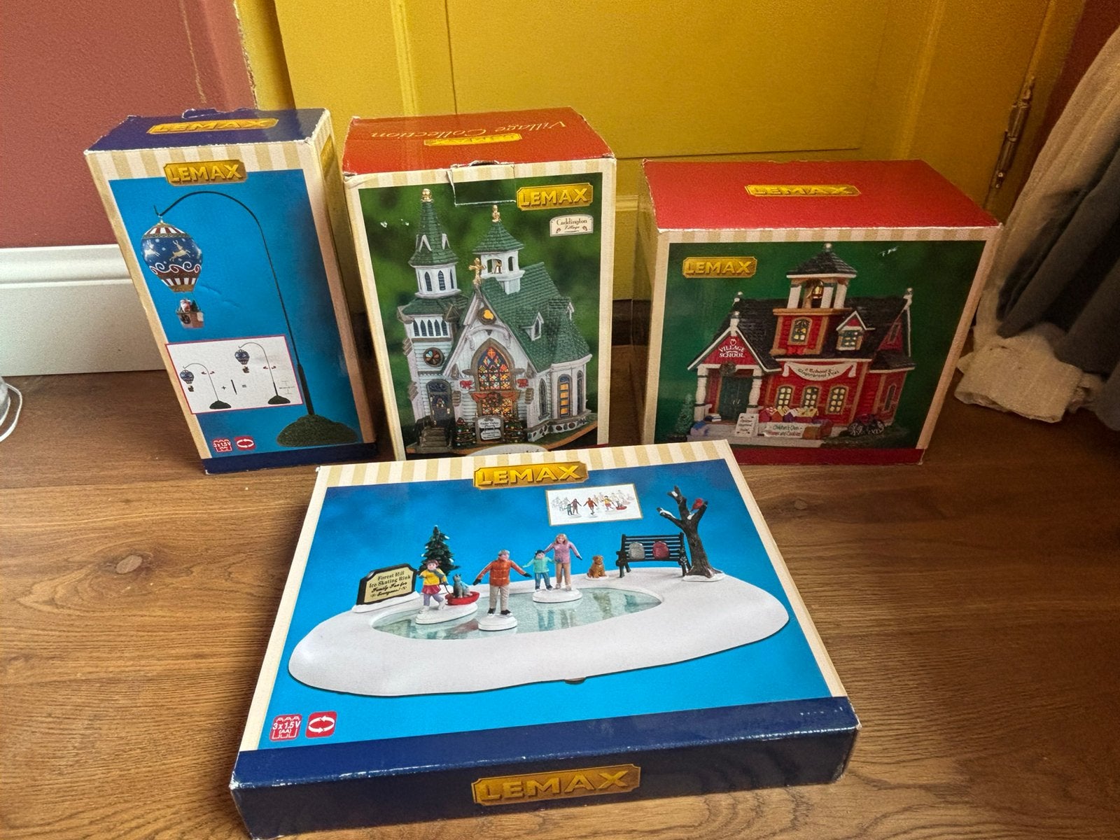 4 x vintage Lemax, Diversen, Kerst, Ophalen of Verzenden