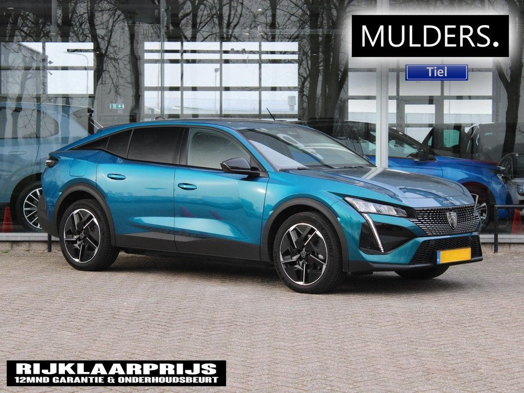 Peugeot e-408 Allure 58 kWh VOORRAAD KORTING, Auto's, Peugeot, 12 maanden, 453 km, 213 pk, Blauw