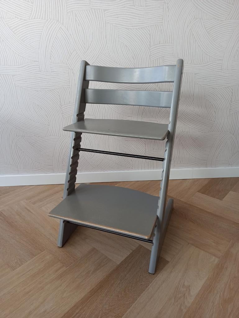 Stokke Tripp Trapp kinderstoel - Grijs, Ophalen, Gebruikt, Meegroeistoel, Aanschuifbaar
