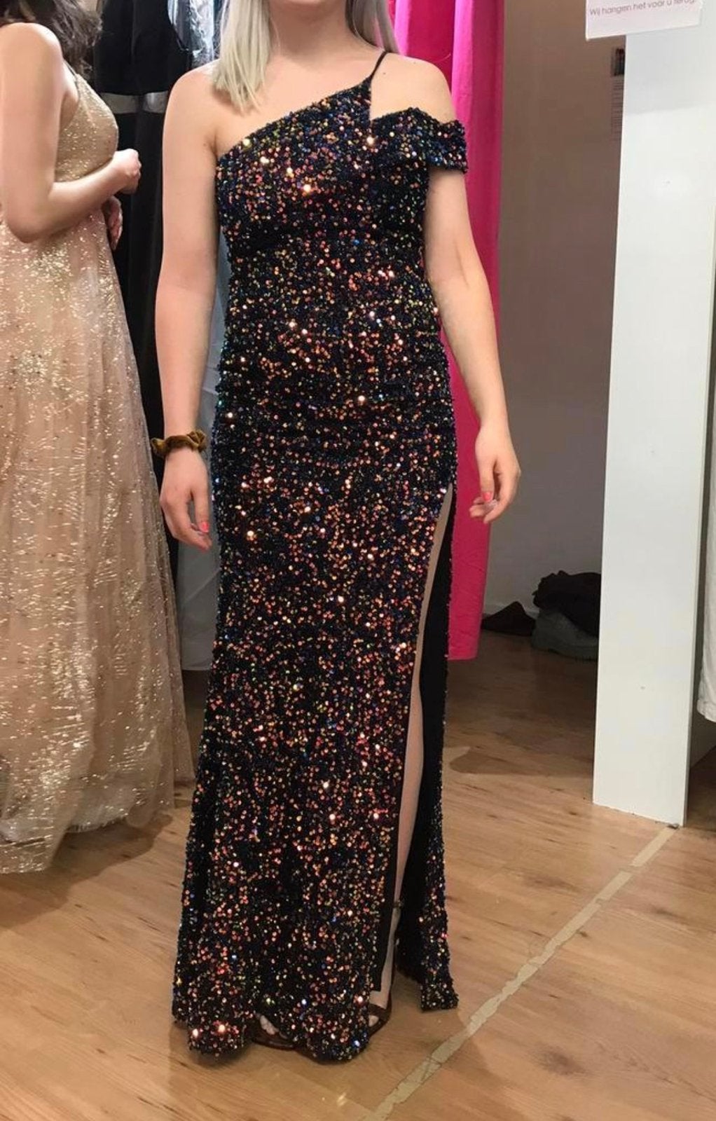 Galajurk maat S, Kleding | Dames, Gelegenheidskleding, Ophalen of Verzenden, Zo goed als nieuw, Zwart, Galajurk
