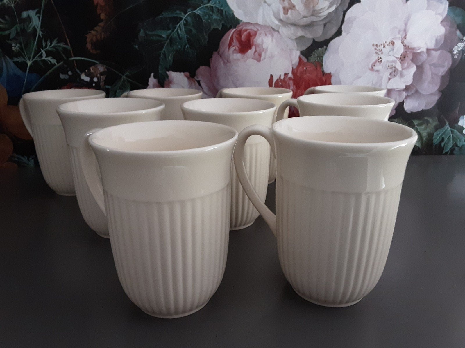 wedgwood Edme hoge bekers 11cm in Nieuwstaat Per stuk, Huis en Inrichting, Keuken | Servies, Ophalen, Zo goed als nieuw, Aardewerk
