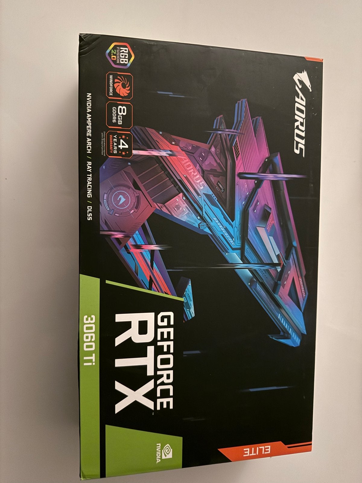 AORUS GeForce RTX 3060 Ti ELITE 8G Videokaart, Computers en Software, Gebruikt, GDDR6, PCI-Express 4, Ophalen of Verzenden