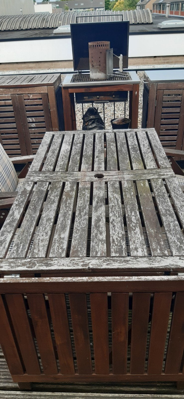 Ikea Applaro tuintafel hout uitklapbaar zie foto's
Tafel 1.4, Ophalen, Gebruikt, Rechthoekig, Hout
