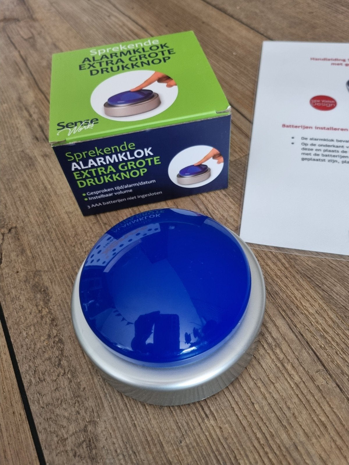 Spreekwekker met extra grote drukknop - SenseWorks, Ophalen of Verzenden, Zo goed als nieuw
