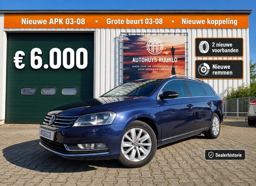 Volkswagen DSG | Nieuwe koppeling | Dealerhistorie | APK 140, Euro 5, Stof, Gebruikt, Met garantie (alle)
