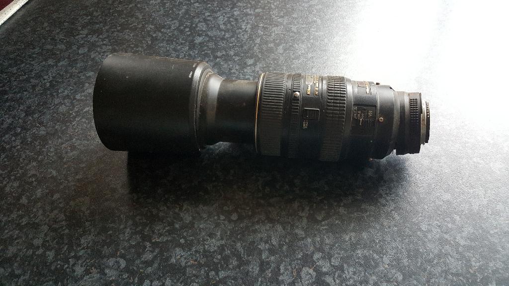 Nikon AF VR 80-400mm 1:4.5-5.6D (beschadigd), Audio, Tv en Foto, Fotografie | Lenzen en Objectieven, Ophalen of Verzenden, Niet werkend