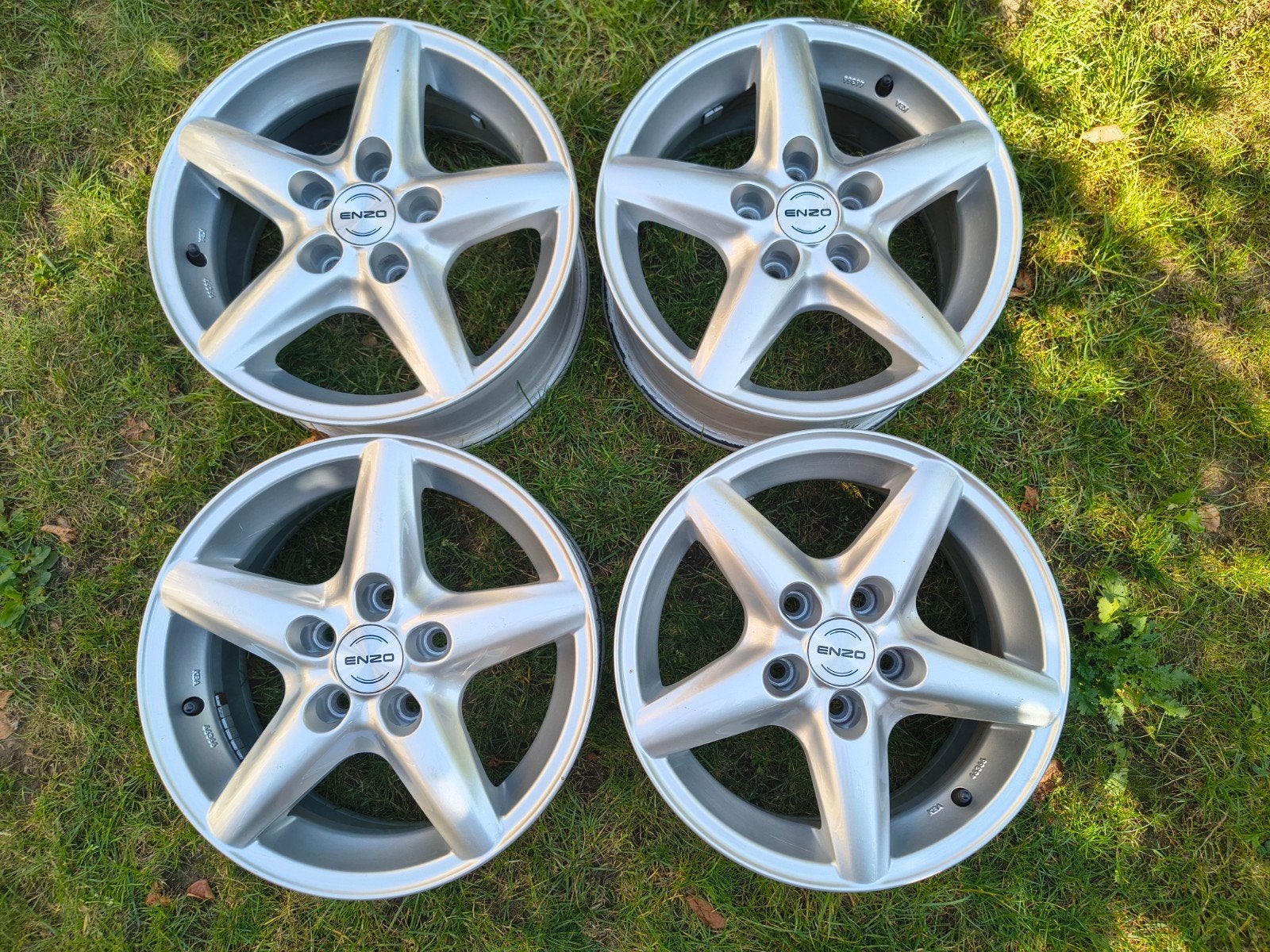 Lichtmetalen Enzo velgen 5x110 15 inch, Auto-onderdelen, Banden en Velgen, Ophalen, Gebruikt, 15 inch, Velg(en)